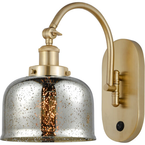 Franklin Restoration Bell 1 Light 8 inch Satin Gold Sconce Wall Light