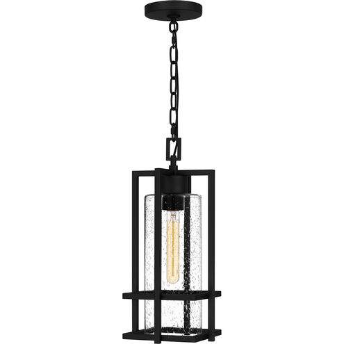 Damien 1 Light 8 inch Earth Black Outdoor Hanging Lantern