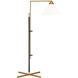 Kelly by Kelly Wearstler Franklin 42.75 inch 9 watt Burnished Brass and Deep Bronze Task Floor Lamp Portable Light in Burnished Brass / Deep Bronze
