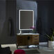 Dusk 36 X 36 inch Black LED Lighted Mirror, Vanita by Oxygen