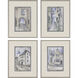 La Ville Multi and Blue and Neutral and Brown Framed Art