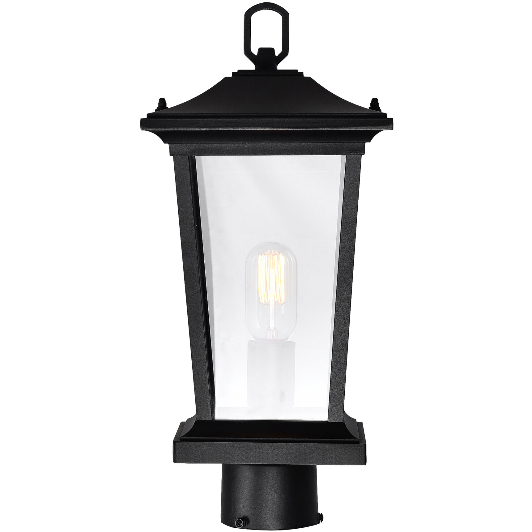 Leawood 1 Light 17.9 inch Black Outdoor Lantern Head