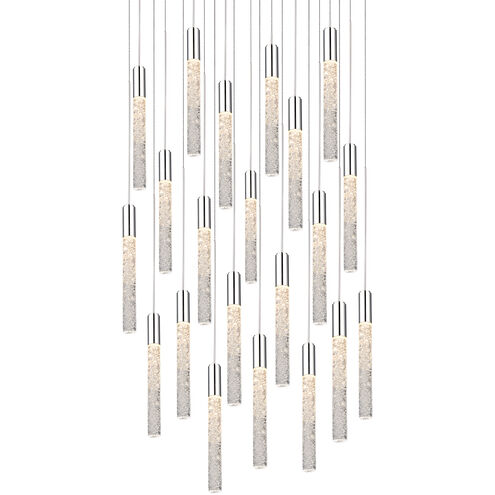 Magic LED 26 inch Polished Nickel Multi-Light Pendant Ceiling Light in 21, Round
