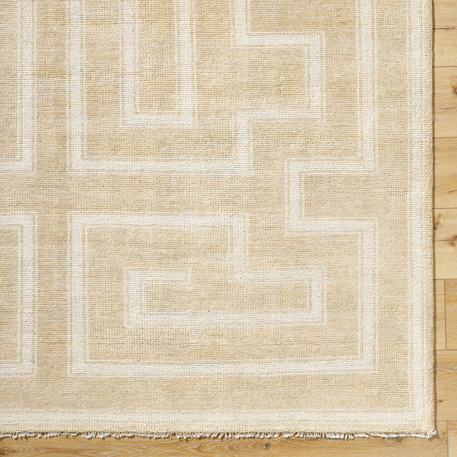 Riviera 120 X 36 inch Natural / Khaki / Desert Tan Handmade Rug in 3 x 10