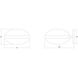 Pillows LED 9 inch Satin Black Sconce Wall Light