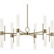 Riven LED Champagne Bronze Chandelier Ceiling Light