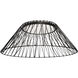 Georgette LED 24 inch Matte Black and Black Flush Mount Ceiling Light