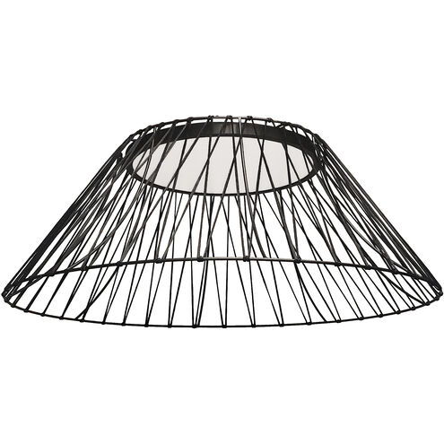 Georgette LED 24 inch Matte Black and Black Flush Mount Ceiling Light