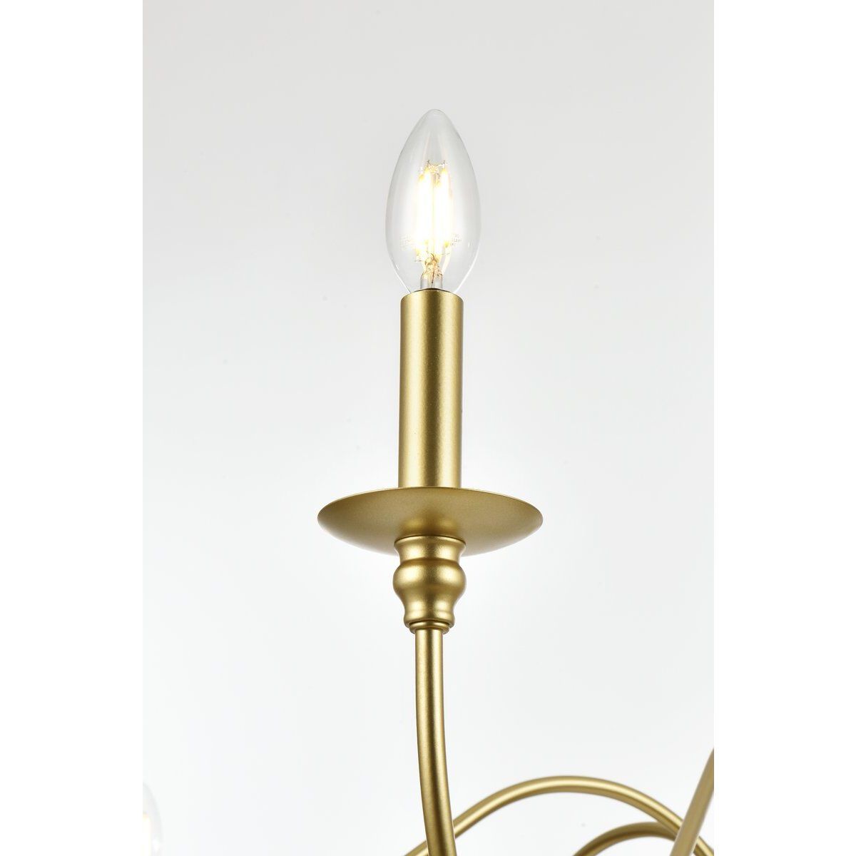 Rohan 6 Light 54 inch Brass Chandelier Ceiling Light