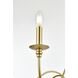 Rohan 6 Light 54 inch Brass Chandelier Ceiling Light