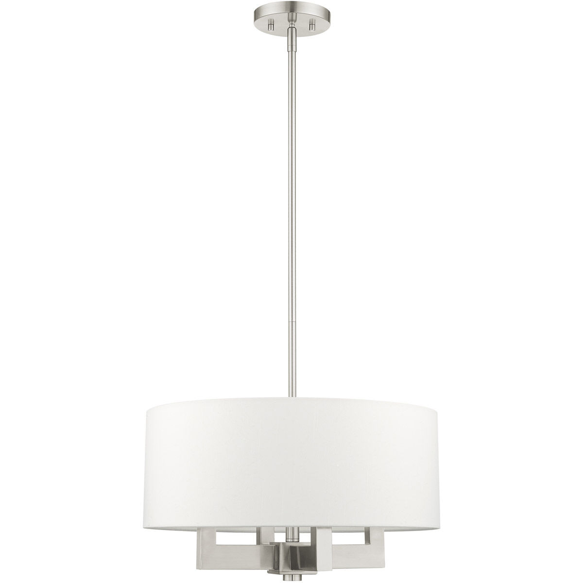 Cresthaven 4 Light 18 inch Brushed Nickel Chandelier Ceiling Light