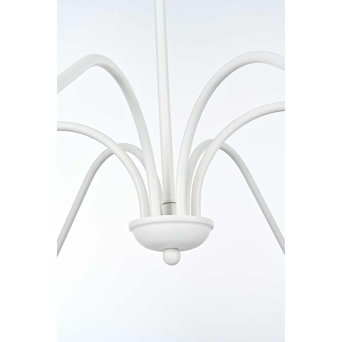 Rohan 6 Light 54 inch White Chandelier Ceiling Light