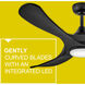Swell Illuminated 56 inch Matte Black Fan