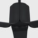 Peel 66 inch Midnight Black with Midnight Black ABS Blades Indoor/Outdoor Smart Ceiling Fan