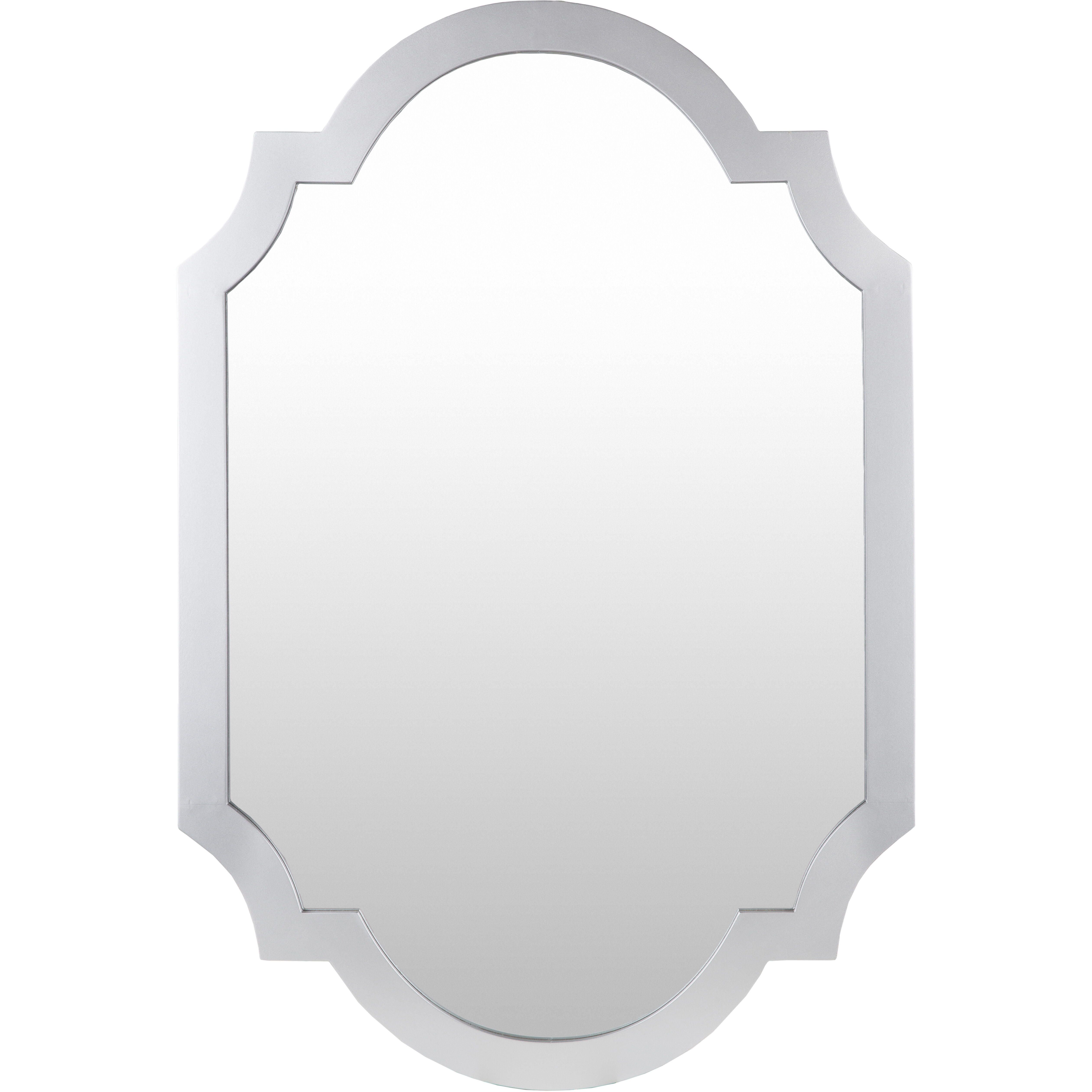 Norway 45 X 35 inch Silver Mirror, Arch/Crowned Top