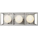 Plaza LED 14.38 inch Silverado and Carbon Bath Vanity Wall Light