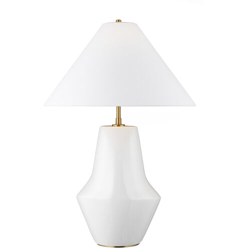 Kelly by Kelly Wearstler Contour 26 inch 9 watt Arctic White Table Lamp Portable Light
