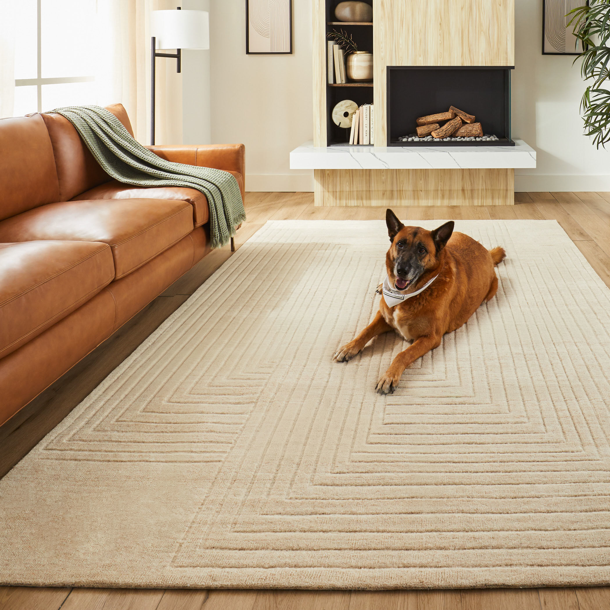 Kirti 36 X 24 inch Neutral Rug in 2 x 3