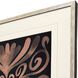 Creative Blossoms II Orange and Black and Rust Framed Art