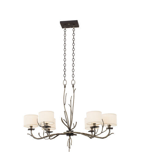 Denali 6 Light 21 inch Bronze Jewel Tone Chandelier Ceiling Light