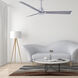 Atlas Alessandra 42 inch Brushed Nickel with Barn Wood Blades Indoor/Outdoor Ceiling Fan