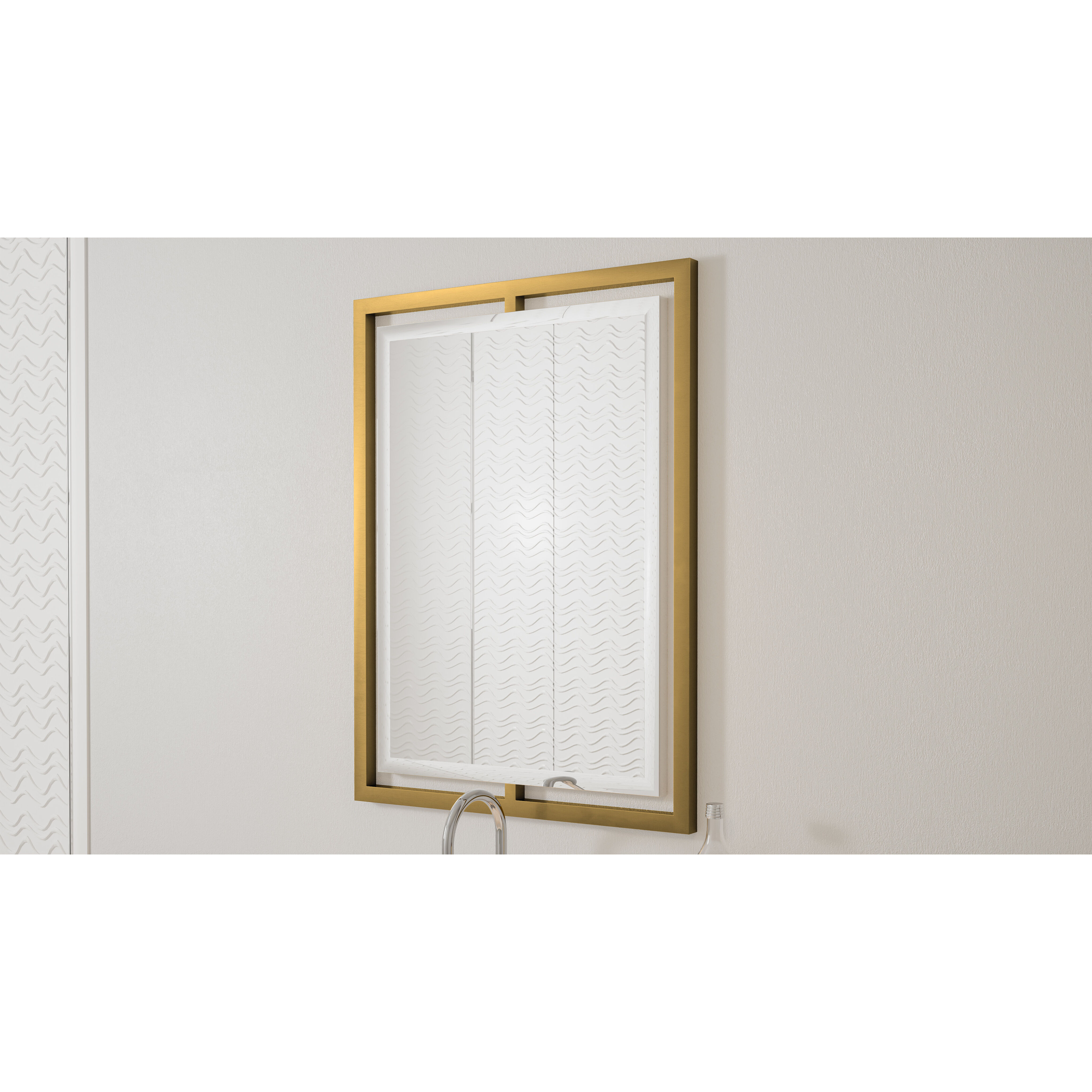 Quoizel Reflections 32 X 24 inch Weathered Brass Mirror