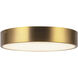 Alora Mood Adelaide LED 11.13 inch Aged Gold Flush Mount Ceiling Light
