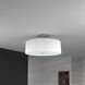 Everly 3 Light 14.25 inch Polished Chrome with White Semi-Flush Mount Ceiling Light