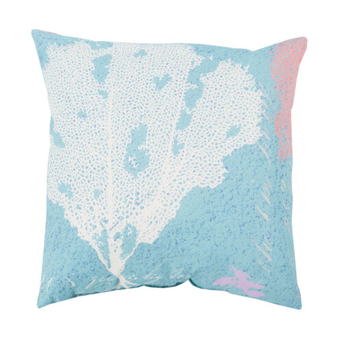 Mobjack Bay 18 X 18 inch Blue and Off-White Outdoor Throw Pillow