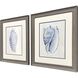 Ocean Echoes Blue and Brown Framed Art, Propac