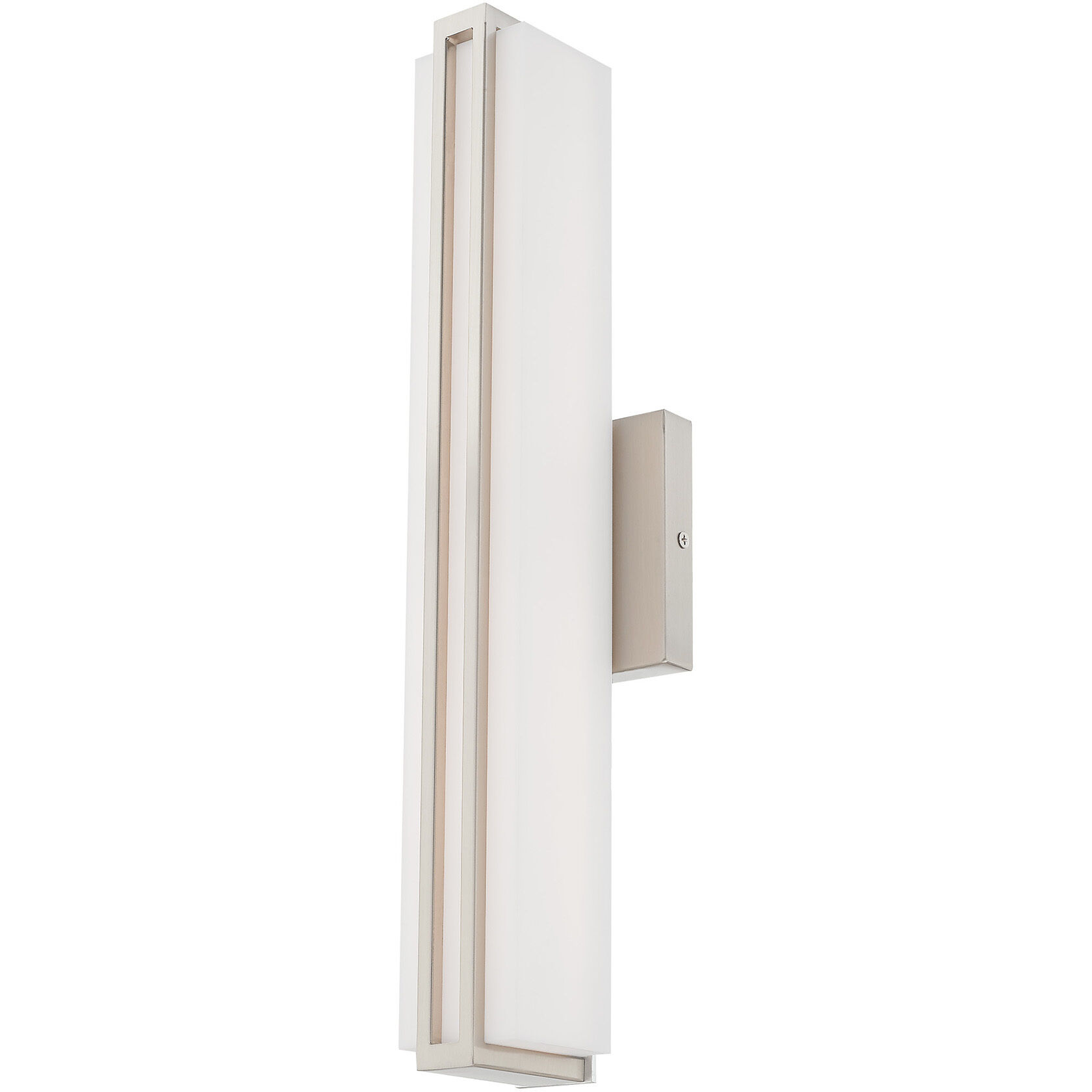 Fulton LED 4 inch Brushed Nickel ADA Bath Vanity Wall Light