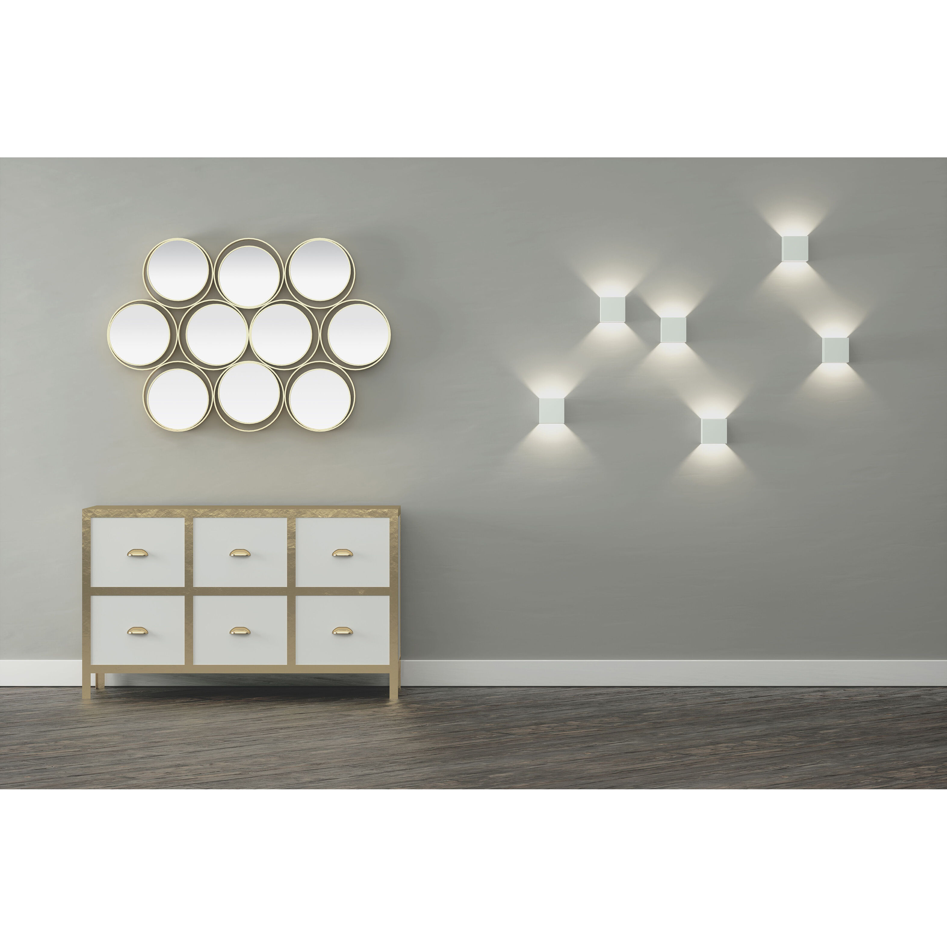 QB LED Wall Sconce Wall Light in White