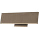 Slim LED 12 inch Brushed Bronze Bath Vanity Light Wall Light