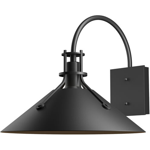 Henry 1 Light 12.9 inch Coastal Black Outdoor Sconce, Large