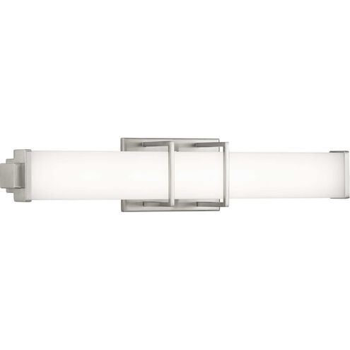 Phase 2.2 LED LED 24 inch Brushed Nickel Linear Bath Bar Wall Light, Progress LED