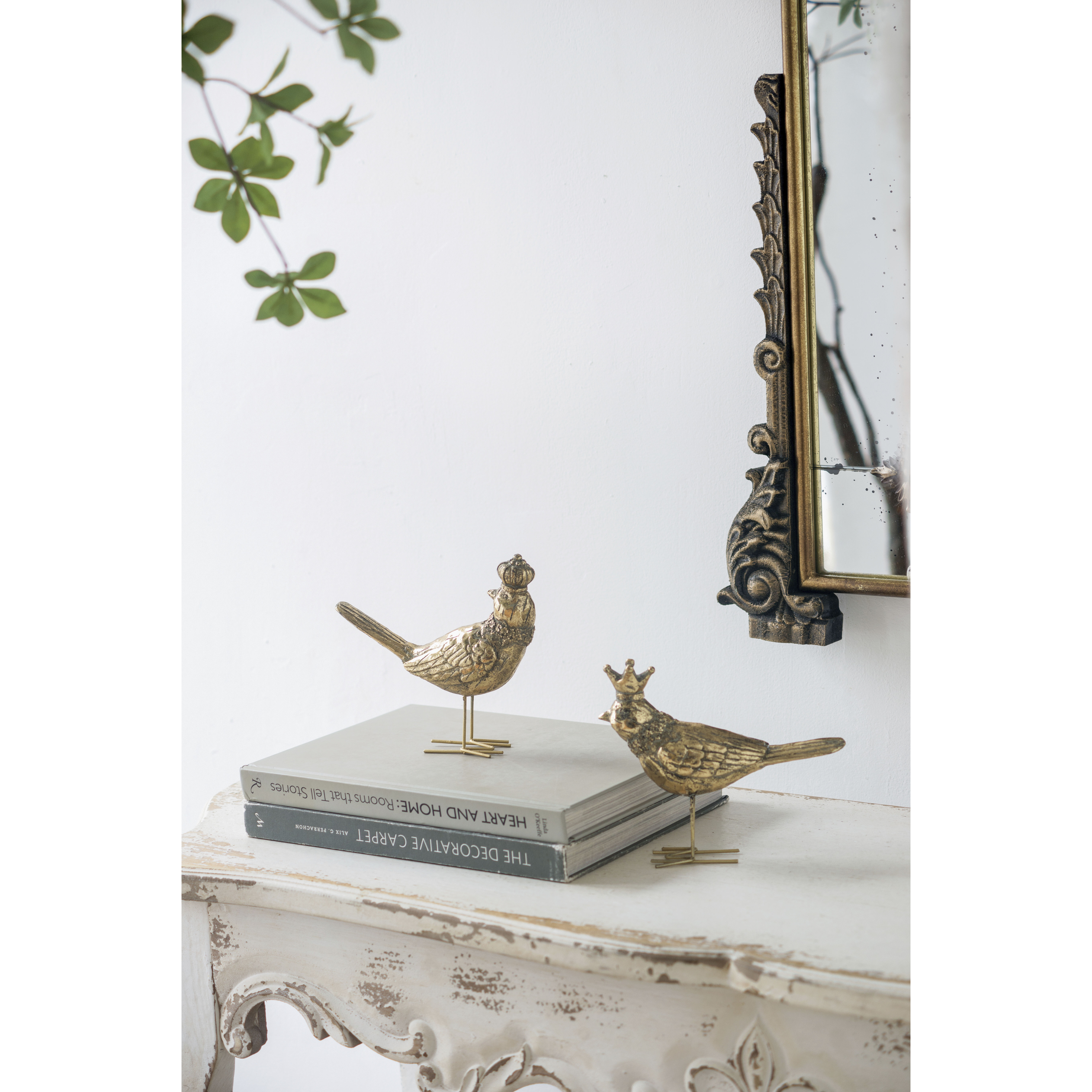 Bird Accents Gold Décor