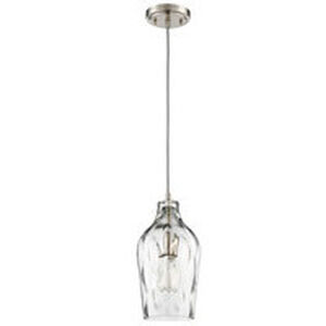 Neighborhood 1 Light 7 inch Brushed Polished Nickel Mini Pendant Ceiling Light