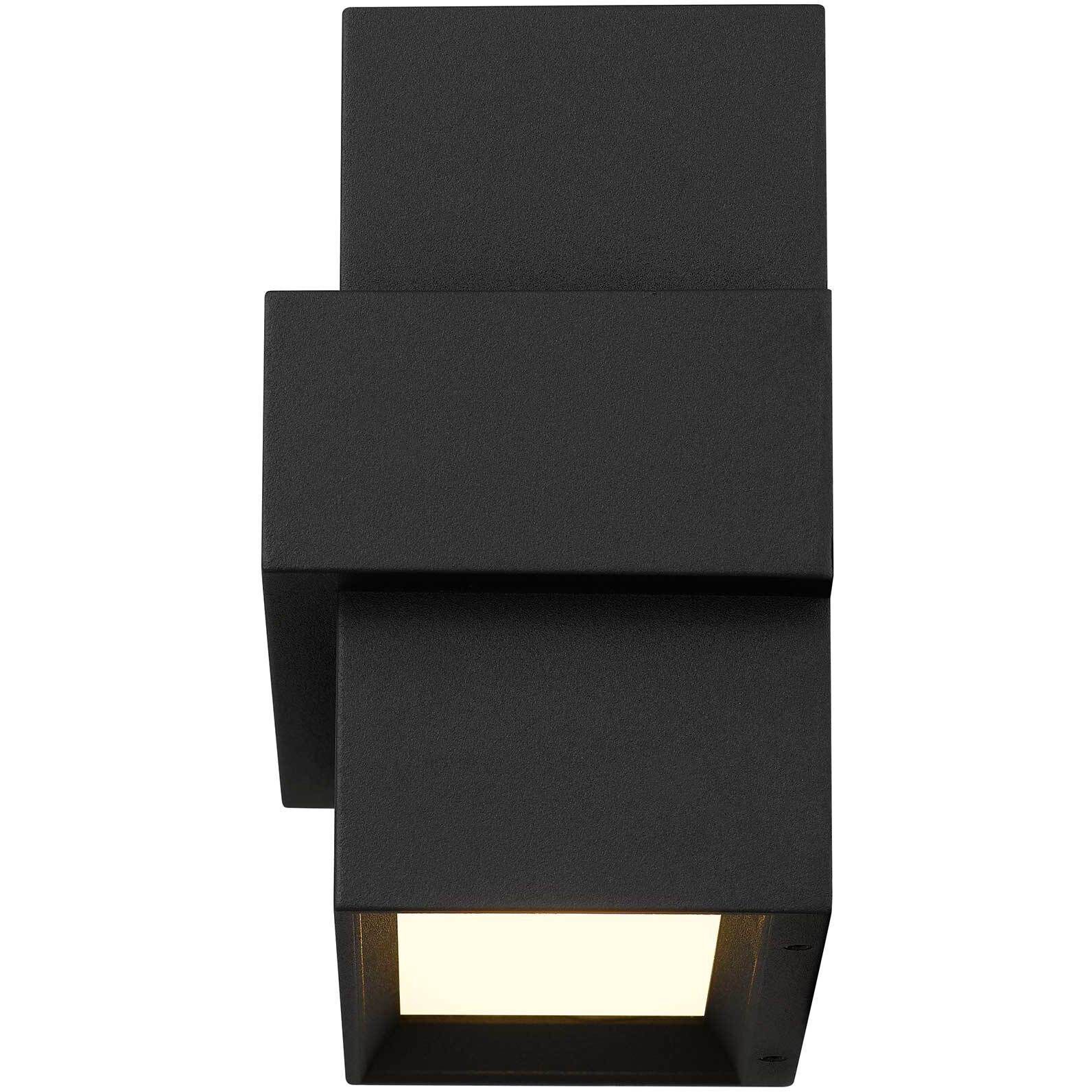 Summit LED 5 inch Sand Black Outdoor Wall Sconce