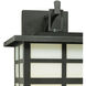Mission 3 Light 19 inch Black Outdoor Wall Sconce