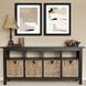 Geometrics Collection Beige Framed Art