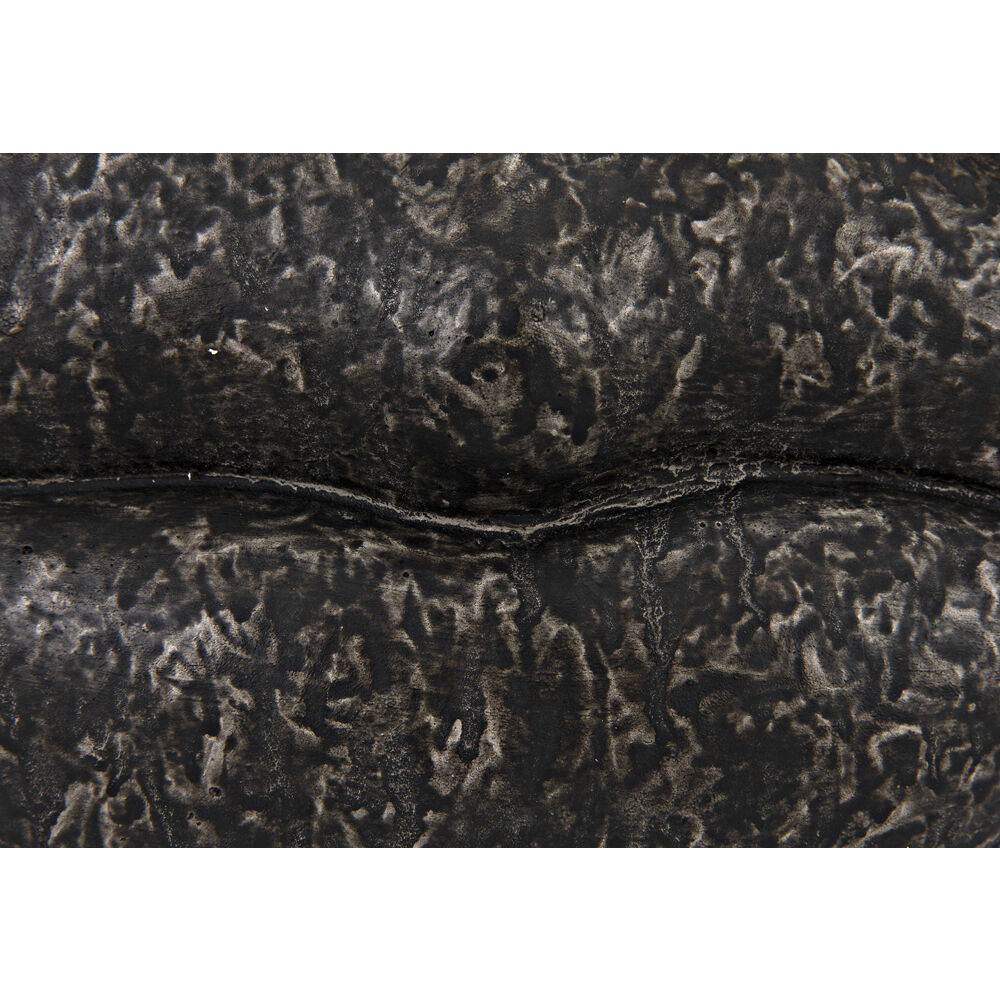 Lips Black Fiber Cement Statue