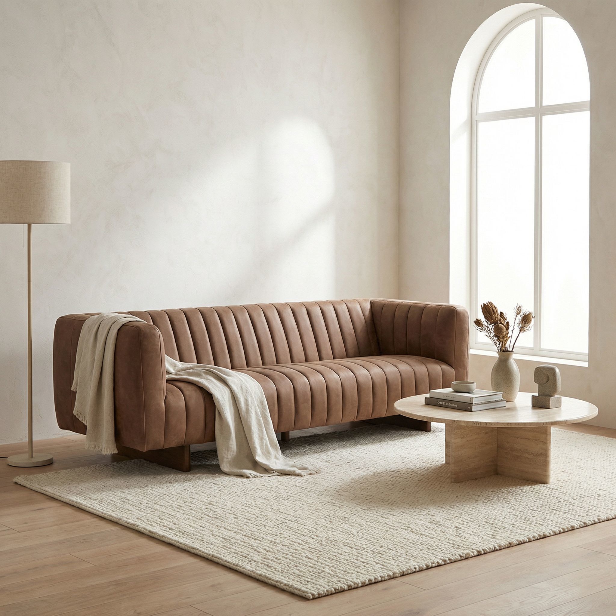 Khann Orris Brown Sofa