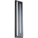 Midnight 1 Light 26 inch Black Outdoor Wall Light in 3000K, 26in.