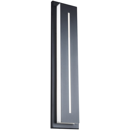 Midnight 1 Light 26 inch Black Outdoor Wall Light in 3000K, 26in.