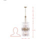 Aurora 9 Light 18 inch Havana Gold Pendant Ceiling Light