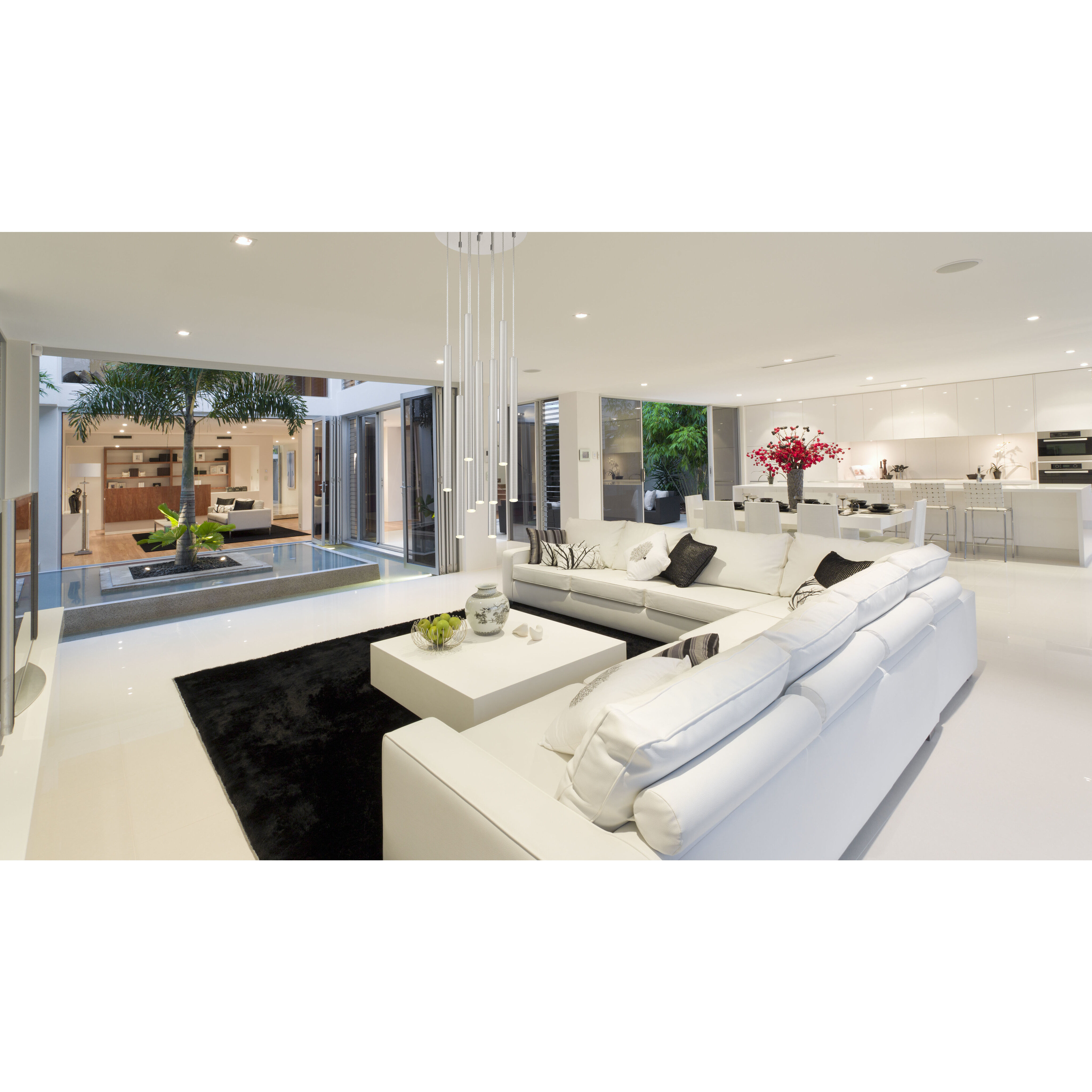 Forest LED 16 inch Chrome Chandelier Ceiling Light