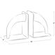 Lisbon 10 X 4 inch Natural Bookend Set