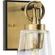 Cassell 1 Light 4.75 inch Vintage Brass Bathroom Vanity Light Wall Light