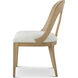Essence Blonde Dining Side Chair, Wooden, Upholstered