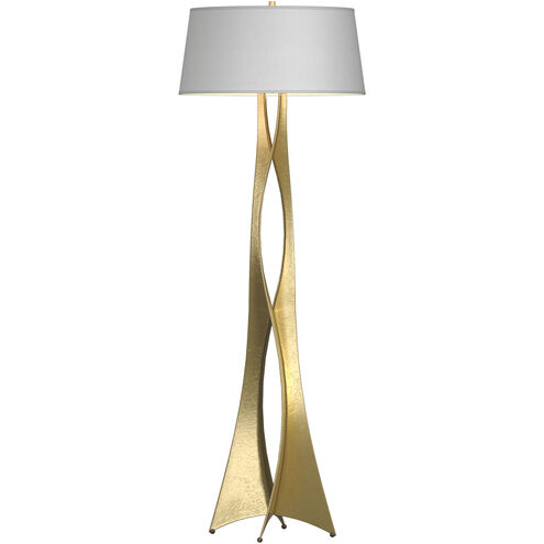 Moreau 62.6 inch 150 watt Modern Brass Floor Lamp Portable Light in Natural Anna